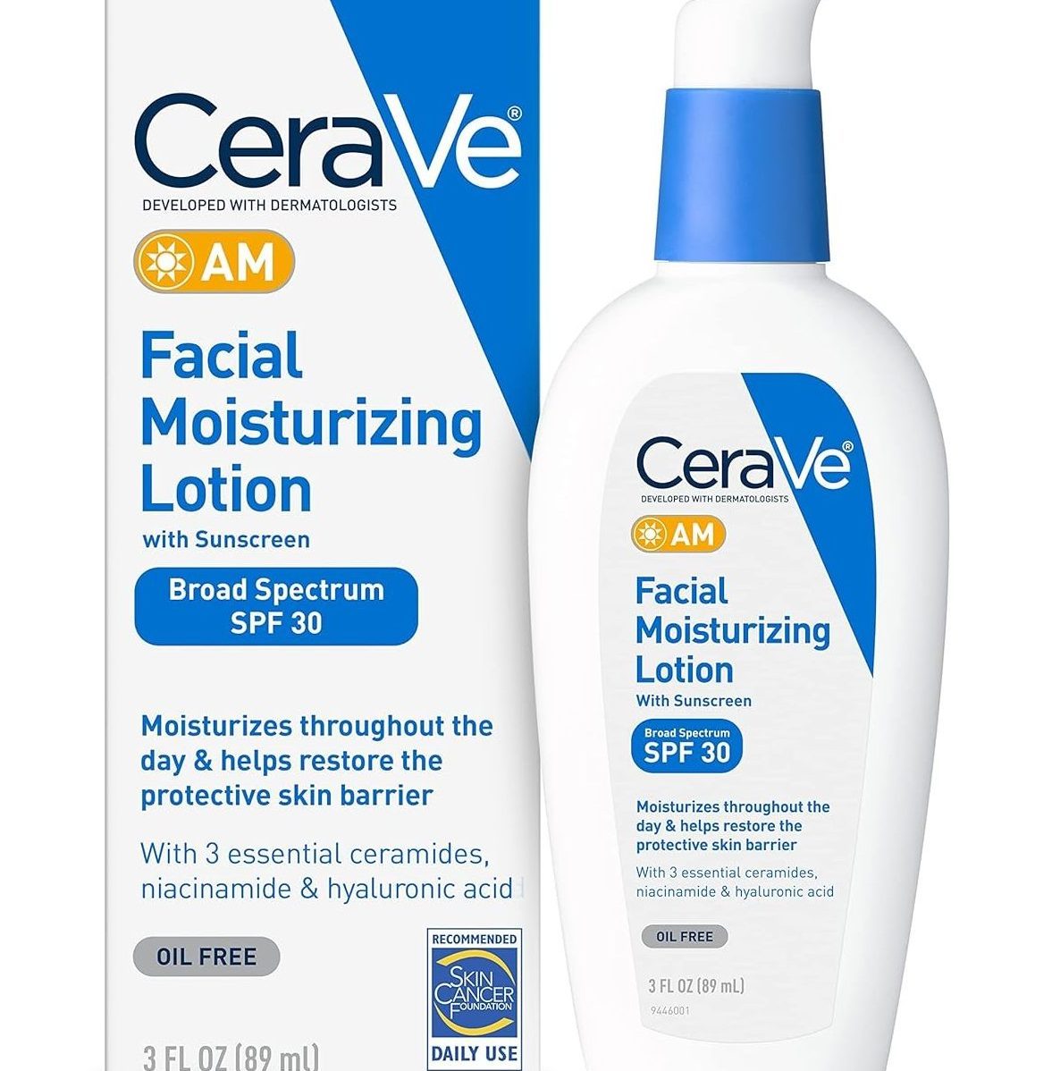 % ceraVe AM Facial Moisturizing Lotion With SPF 30